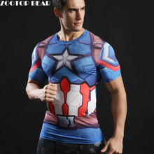3D Printed T Shirt Captain America Civil War Tee T-shirts Men Marvel Avengers Short Sleeve Fitness Clothing Male ZOOTOP BEAR