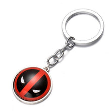 Hot Marvel Hero X-Men Deadpool Pendant Key Chain Ring Holder Trinket  2 colors Metal Keychain Cosplay Jewelry free shipping