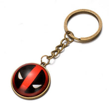 Hot Marvel Hero X-Men Deadpool Pendant Key Chain Ring Holder Trinket  2 colors Metal Keychain Cosplay Jewelry free shipping