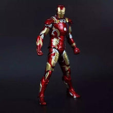 Free Shipping Marvel Iron Man 3 Action Figure Superhero Iron Man Tonny Mark 42  Mark 43 PVC Figure Toy 18cm Chritmas Gift