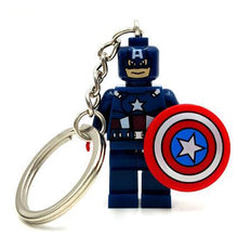 Starwars Marvel Avengers Captain America Ironman Spiderman Deadpool Darth Vader Superman Batman With Legoes Keychain Mini figure