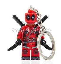Starwars Marvel Avengers Captain America Ironman Spiderman Deadpool Darth Vader Superman Batman With Legoes Keychain Mini figure