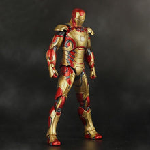 Free Shipping Marvel Iron Man 3 Action Figure Superhero Iron Man Tonny Mark 42  Mark 43 PVC Figure Toy 18cm Chritmas Gift