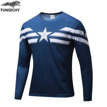 Marvel Comics Super HeroesCaptain America Spiderman Superman Batman Iron ManLong Sleeve T Shirt Clothing Costume Tee Shirt