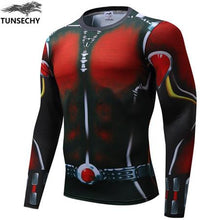 2017 Spiderman Superman Captain America Compression T-shirt Superhero Soldier Marvel Comics Mens T-shirt Wholesale and retail