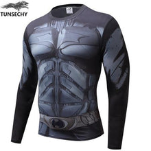 2017 Spiderman Superman Captain America Compression T-shirt Superhero Soldier Marvel Comics Mens T-shirt Wholesale and retail