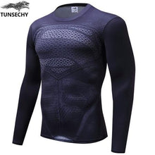 2017 Spiderman Superman Captain America Compression T-shirt Superhero Soldier Marvel Comics Mens T-shirt Wholesale and retail