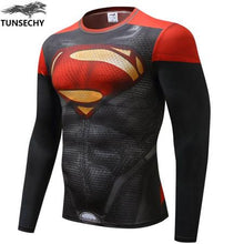 2017 Spiderman Superman Captain America Compression T-shirt Superhero Soldier Marvel Comics Mens T-shirt Wholesale and retail