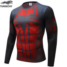 2017 Spiderman Superman Captain America Compression T-shirt Superhero Soldier Marvel Comics Mens T-shirt Wholesale and retail