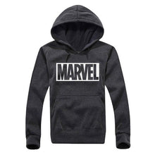 2017 New Marvel Letter Print Black Sweatshirt Men Hoodies Fashion Solid Hoody Men Pullover Men's Tracksuits male coats