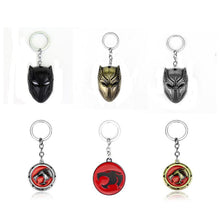 New Brand DC Marvel Comics Black Panther Keychain For Men Superhero Captain America Civil War Llavero Metal Key Chain Jewelry