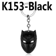 New Brand DC Marvel Comics Black Panther Keychain For Men Superhero Captain America Civil War Llavero Metal Key Chain Jewelry