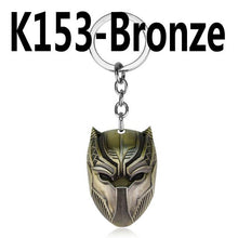 New Brand DC Marvel Comics Black Panther Keychain For Men Superhero Captain America Civil War Llavero Metal Key Chain Jewelry