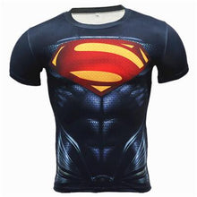 New MMA Fitness Compression Shirt Men Long Sleeve 3D Superman T-shirt Superhero Captain America Brand Clothing Marvel T shirt