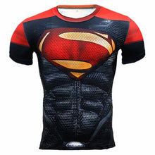 New MMA Fitness Compression Shirt Men Long Sleeve 3D Superman T-shirt Superhero Captain America Brand Clothing Marvel T shirt