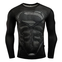 New MMA Fitness Compression Shirt Men Long Sleeve 3D Superman T-shirt Superhero Captain America Brand Clothing Marvel T shirt