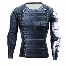 New MMA Fitness Compression Shirt Men Long Sleeve 3D Superman T-shirt Superhero Captain America Brand Clothing Marvel T shirt