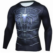 New MMA Fitness Compression Shirt Men Long Sleeve 3D Superman T-shirt Superhero Captain America Brand Clothing Marvel T shirt