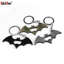 QuickDone Batman Key Chain Beer Bottle Opener Multifunction Portable Marvel movies Avengers Super Heros Pendant Keychain AKC5303