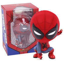 Marvel Spider Man Homecoming The Spiderman Q Version Mini PVC Figures Toys Car Home Decoration Doll 5 Styles