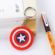suti Anime Cartoon PVC Keychain cute bunny captain Marvel owl KT Key Cover For Women key chain keyring bag phone straps chain