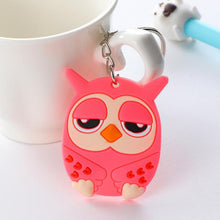 suti Anime Cartoon PVC Keychain cute bunny captain Marvel owl KT Key Cover For Women key chain keyring bag phone straps chain