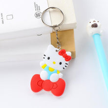 suti Anime Cartoon PVC Keychain cute bunny captain Marvel owl KT Key Cover For Women key chain keyring bag phone straps chain