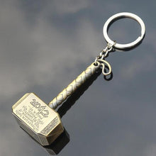 Movie Marvel Comics Avengers Thor Key Chain Alloy Hammer Pewter Pendent Keychains Super Hero Key Chain Key Rings Car Key Holder