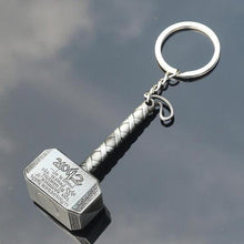 Movie Marvel Comics Avengers Thor Key Chain Alloy Hammer Pewter Pendent Keychains Super Hero Key Chain Key Rings Car Key Holder