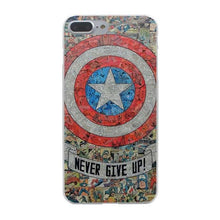 Lavaza The Avengers Marvel Deadpool Flash Captain America Clear Skin Case Cover for iPhone 10 X 8 7 6 6s Plus 5 5S SE 5C 4 4S