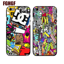 Marvel Sticker Bomb cell phone hard Cover Case  for iphone 4s 5/5s 5c se /6/6plus 7 7plus 8 8PLUS