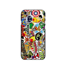 Marvel Sticker Bomb cell phone hard Cover Case  for iphone 4s 5/5s 5c se /6/6plus 7 7plus 8 8PLUS