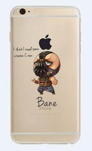 ciciber Phone Case Marvel The Avengers  Batman DC Comics Superhero Soft Transparent Case Cover for IPhone 6 6S 7 8 Plus 5S SE X