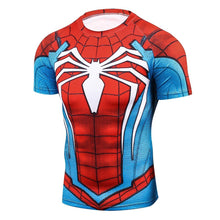 New Men Youth 3D T-Shirt Marvel Superhero Spiderman Ironman T Shirt Man Fitness tee Compression Shirt High elastic Tights