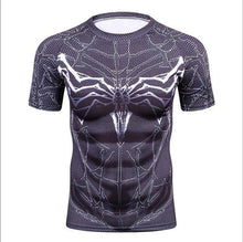 New Men Youth 3D T-Shirt Marvel Superhero Spiderman Ironman T Shirt Man Fitness tee Compression Shirt High elastic Tights