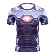 New Men Youth 3D T-Shirt Marvel Superhero Spiderman Ironman T Shirt Man Fitness tee Compression Shirt High elastic Tights