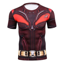 New Men Youth 3D T-Shirt Marvel Superhero Spiderman Ironman T Shirt Man Fitness tee Compression Shirt High elastic Tights