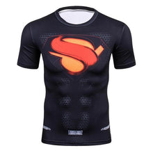 New Men Youth 3D T-Shirt Marvel Superhero Spiderman Ironman T Shirt Man Fitness tee Compression Shirt High elastic Tights