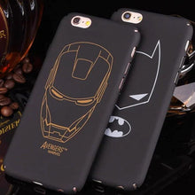 Ultra Thin Marvel Batman Case for Coque iPhone 6 6s 7 8 Plus Star wars Storm trooper Ironman Suprem Man Cover for iPhone 8 case