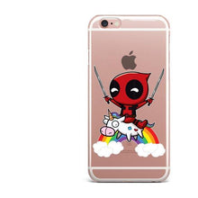 Funny Spiderman Comics Unicorn Deadpool Marvel Hard Phone Case Cover For iPhone 5 5S SE 6 6S Plus X 7 7Plus 8 8Plus