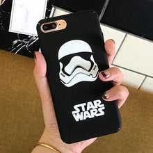 Marvel Avengers Superhero Matte Black Case for Coque iPhone 6 6s 7 8 Plus Starwars Storm trooper Batman Knight Supre Man Cover