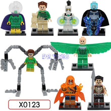 DR.TONG XH0123 Marvel SuperHeroes Spider-Man Doctor Octopus Vulture Sandman Electro Azazel White Tiger Building Blocks Toys