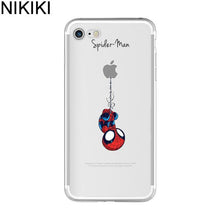 NIKIKI Marvel The Avengers  Batman DC Comics Superhero Soft Silicon Case Cover for IPhone 6 6S 7 8 Plus 5S SE X Capinha Coque