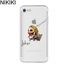 NIKIKI Marvel The Avengers  Batman DC Comics Superhero Soft Silicon Case Cover for IPhone 6 6S 7 8 Plus 5S SE X Capinha Coque