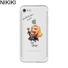 NIKIKI Marvel The Avengers  Batman DC Comics Superhero Soft Silicon Case Cover for IPhone 6 6S 7 8 Plus 5S SE X Capinha Coque