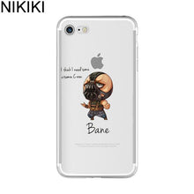 NIKIKI Marvel The Avengers  Batman DC Comics Superhero Soft Silicon Case Cover for IPhone 6 6S 7 8 Plus 5S SE X Capinha Coque