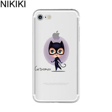 NIKIKI Marvel The Avengers  Batman DC Comics Superhero Soft Silicon Case Cover for IPhone 6 6S 7 8 Plus 5S SE X Capinha Coque