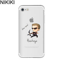 NIKIKI Marvel The Avengers  Batman DC Comics Superhero Soft Silicon Case Cover for IPhone 6 6S 7 8 Plus 5S SE X Capinha Coque