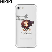 NIKIKI Marvel The Avengers  Batman DC Comics Superhero Soft Silicon Case Cover for IPhone 6 6S 7 8 Plus 5S SE X Capinha Coque