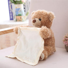 Peek a Boo Teddy Bear Play Hide And Seek bear Lovely Cartoon Stuffed Bear Cute soft Music Plush Toy